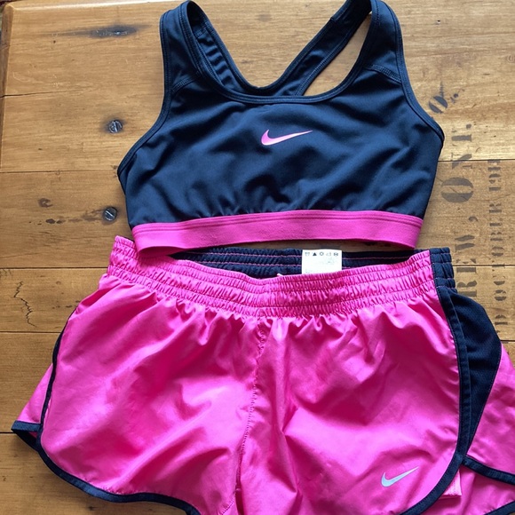 Nike Pants - 2 for $25 | Nike Dri-Fit lined Running Shorts and Running Bra set